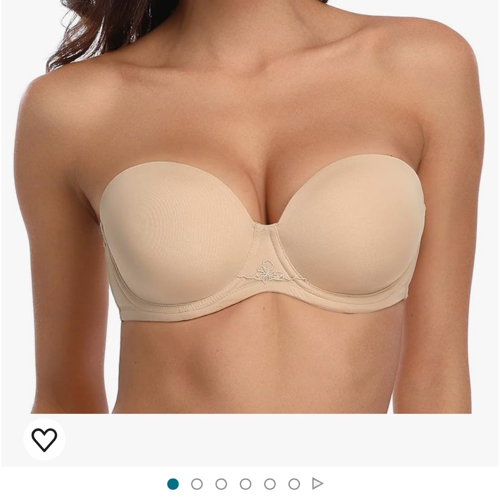 Strapless bra Nude 34DDD